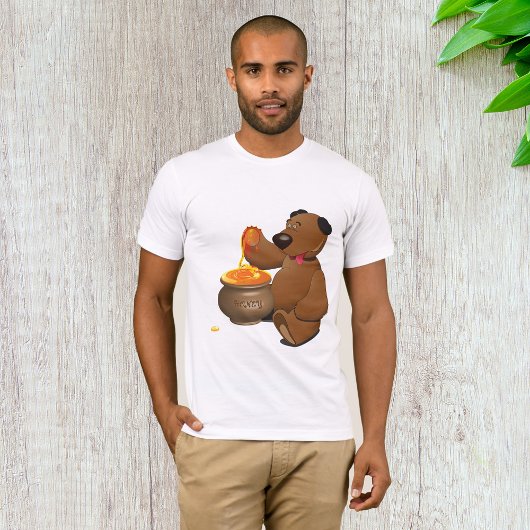 Schattig Honey Loving Beer met Honey Pot T-shirt