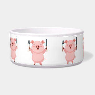 Schattig Hongerig Biggetje Voerbakje