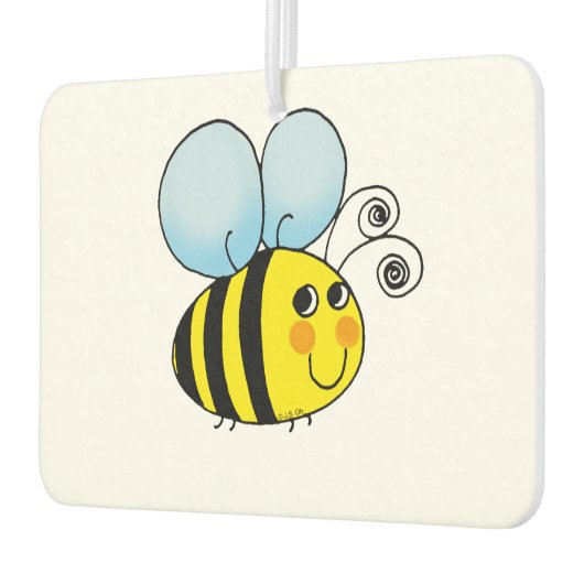 schattig honing hommel bij luchtverfrisser (Links)