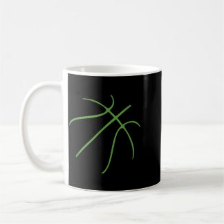 Schattig honkbal sport ontwerp met groene kleur koffiemok