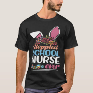 Schattig Hoppiest School Verpleegster Ooit Bunny E T-shirt
