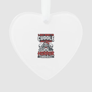 Schattig horrorfilm knuffel vintage grafisch shirt ornament