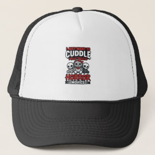 Schattig Horrorfilm Knuffel Vintage Grafisch Shirt Trucker Pet