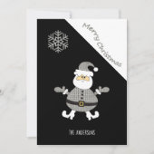 Schattig Houndstooth Kerstman Sneeuwvlok (Voorkant)