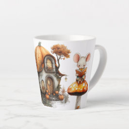 Schattig Houten Muis & Paddenstoelen Cottage Mok –