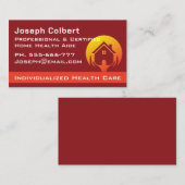 Schattig Huis Zorgverlener Diensten Eenzijdig Visitekaartje (Voorkant / Achterkant)