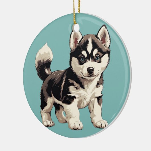 Schattig Huksy Ornament (Links)
