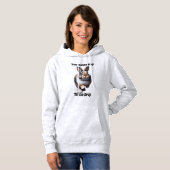 Schattig huppelend konijn hoodie (Voorkant volledig)