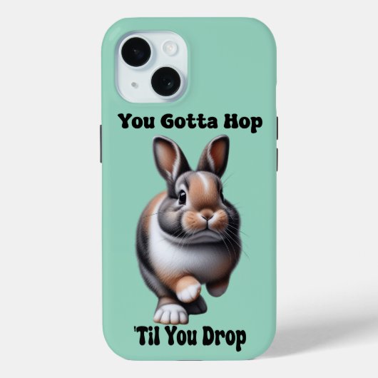 Schattig Huppend Konijn Case-Mate iPhone Case (Achterkant)