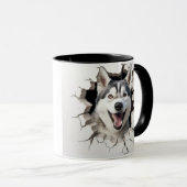 schattig husky mok (Voorkant rechts)