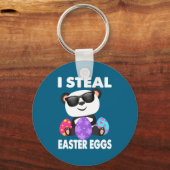 Schattig I Panda steelt Pasen Eieren Ei Sleutelhanger (Voorkant)