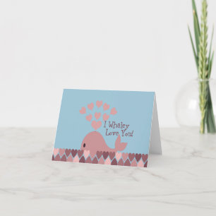 Schattig I whaley Love You!-ontwerp Feestdagen Kaart