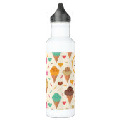 Schattig Ice Cream Patroon Aangepast gepersonalise Waterfles (Links)