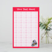 Schattig Ice Schaats Briefpapier (Staand voorkant)