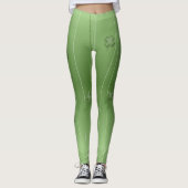 Schattig Iers Klaverontwerp Leggings (Voorkant)
