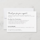 Schattig iets binnen beige dank u sieraden zorg notitiekaartje (Achterkant)