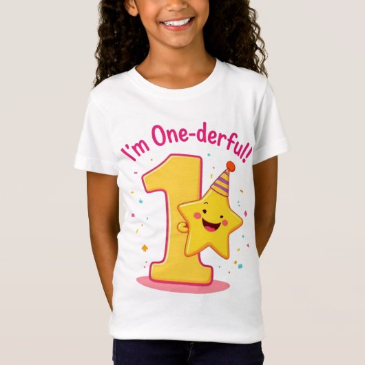 schattig "Ik ben een-derful!" T-shirt (Voorkant)