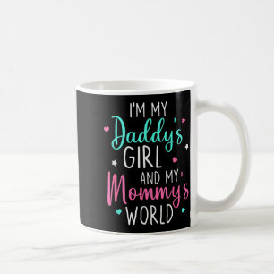Schattig ik ben mijn papa's meisje en mijn mama's koffiemok