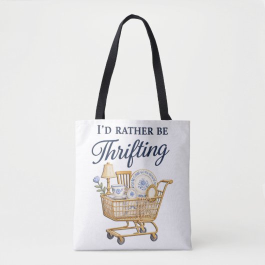 Schattig Ik Ga Liever Tweedehands Kopen Tote Bag (Voorkant)