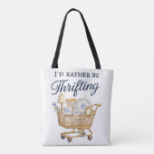Schattig Ik Ga Liever Tweedehands Kopen Tote Bag (Achterkant)