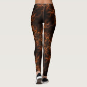 Schattig Ik Hart (Liefde) Chocolade Teddibeer Leggings (Achterkant)