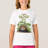 Schattig ik hield van Red Panda Kinder T-shirt (Voorkant)