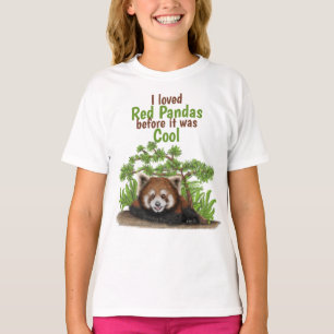 Schattig ik hield van Red Panda Kinder T-shirt