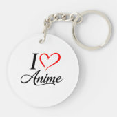 Schattig ik hou van anime sleutelhanger (Achterkant)