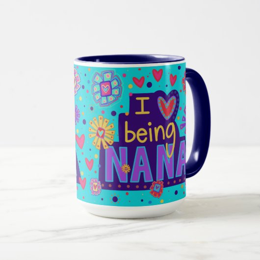 Schattig Ik hou van het zijn Nana Inspirivity Coff Mok (Voorkant rechts)