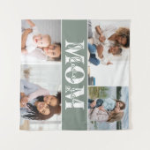 Schattig ik hou van je mama Moederdag Foto Wandkleed (Voorkant (horizontaal))