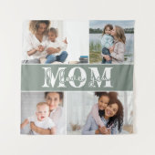 Schattig ik hou van je mama Moederdag Foto Wandkleed (Voorkant)