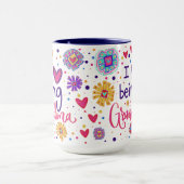 Schattig Ik hou van oma inspirativiteit Koffie Mok (Midden)