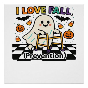 Schattig Ik Hou Van Valpreventie Fysiotherapie Gee Perfect Poster