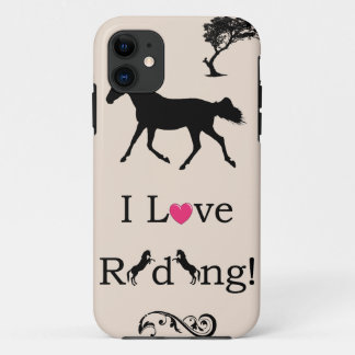Schattig Ik Houd van Paardrijden! Equestrian iPhon iPhone 11 Hoesje
