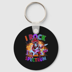 Schattig Ik Rock Het Spectrum Autisme Moeder Gemot Sleutelhanger
