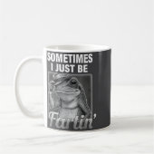 Schattig ik scheet Frog soms gewoon scheet Koffiemok (Links)