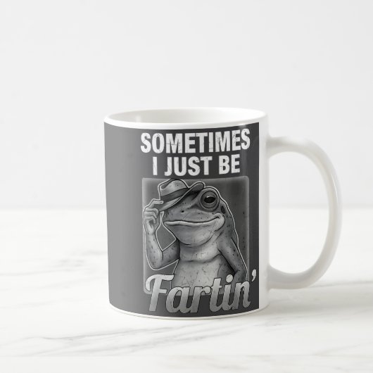 Schattig ik scheet Frog soms gewoon scheet Koffiemok (Rechts)