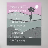 Schattig Ik vlieg weg Hymne ballonnen Poster voor  (Voorkant)