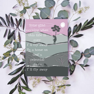 Schattig Ik vlieg weg Hymne ballonnen Poster voor