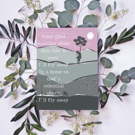 Schattig Ik vlieg weg Hymne ballonnen Poster voor 