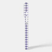 Schattig Indigo Gingham Patroon Case-Mate iPhone Case (Achterkant / Links)