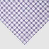 Schattig Indigo Gingham Patroon Tissuepapier (Detail)