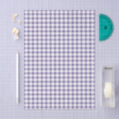Schattig Indigo Gingham Patroon Tissuepapier (Craft)