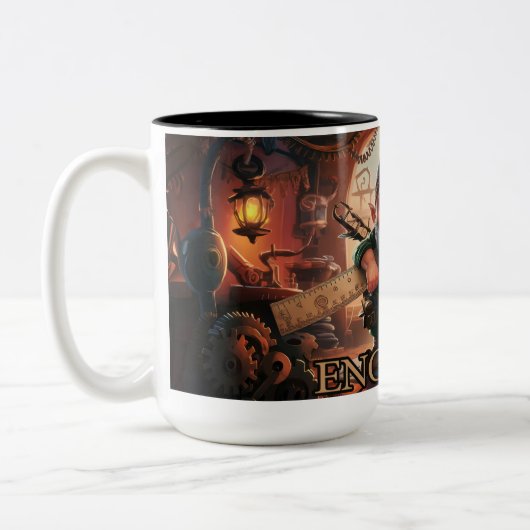 Schattig ingenieur gnome mok (Links)