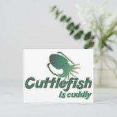 Schattig Inktvis wil gewoon knuffelen Briefkaart (Staand voorkant)