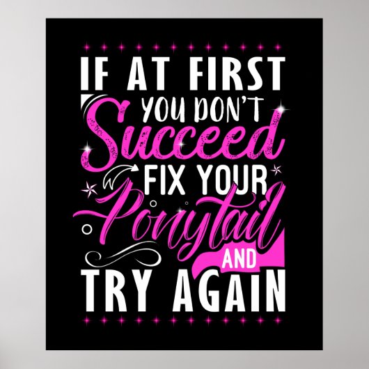 schattig inspirerend is een succes voor het woord  poster (Voorkant)