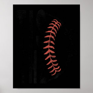 Schattig is het seizoen honkbal softbal grappig poster