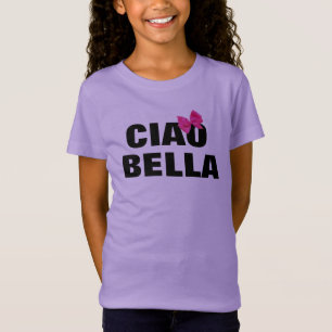 schattig italiaans ciao bella hip girl t-shirt ont