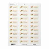Schattig Italiaans Pizzeria Pizza Retouradres      Etiket (Full Sheet)