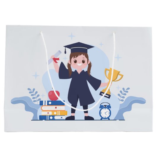 schattig jaar Afstuderen school Groot Cadeauzakje (Achterkant)